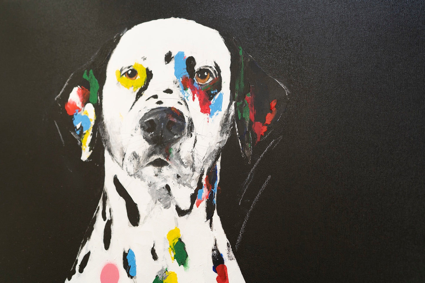 Title of artwork "Dalmatian" contemporary painting