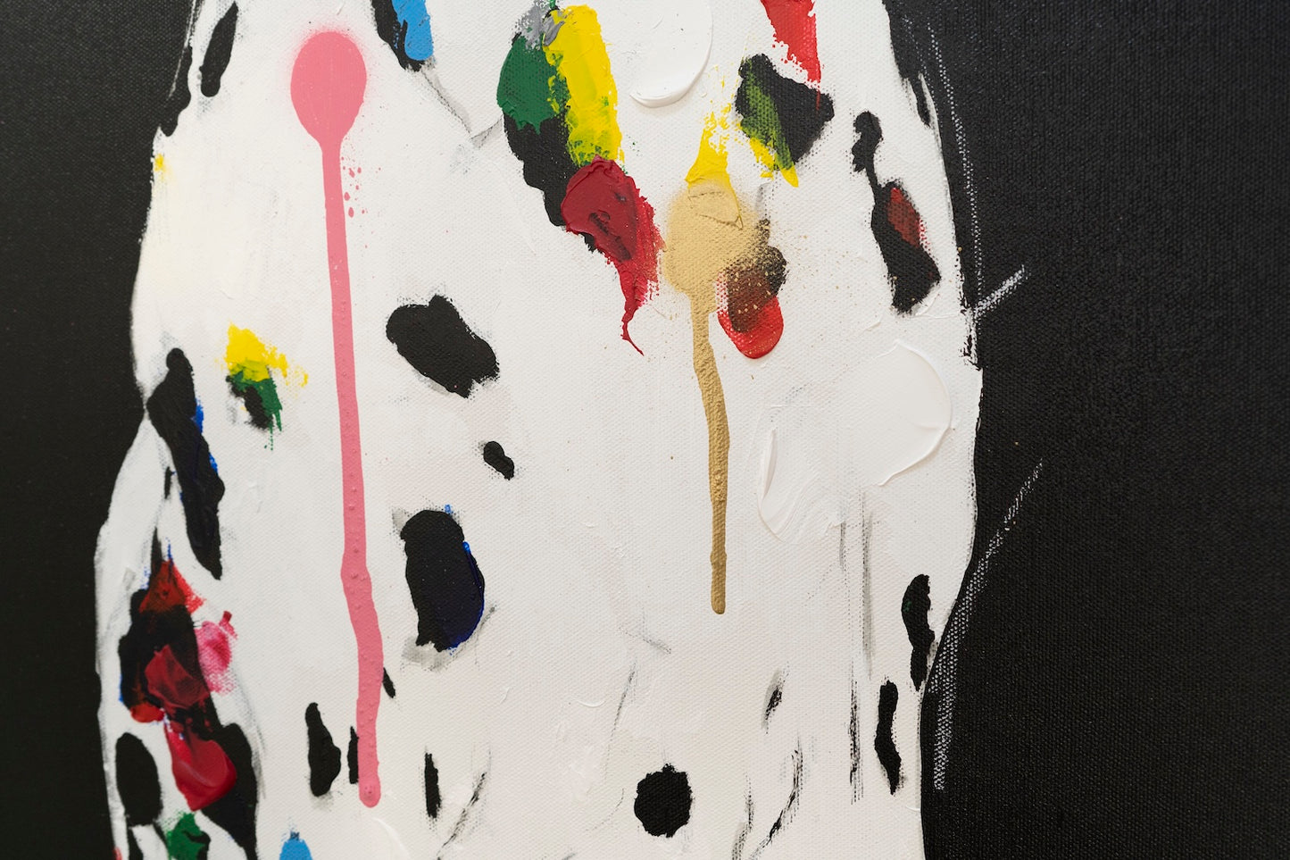 Title of artwork "Dalmatian" contemporary painting