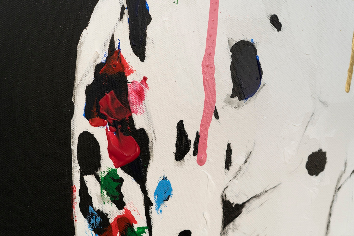 Title of artwork "Dalmatian" contemporary painting