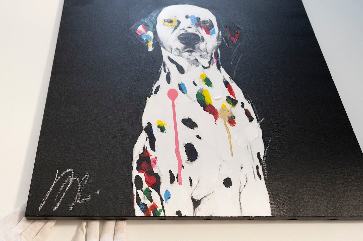Title of artwork "Dalmatian" contemporary painting