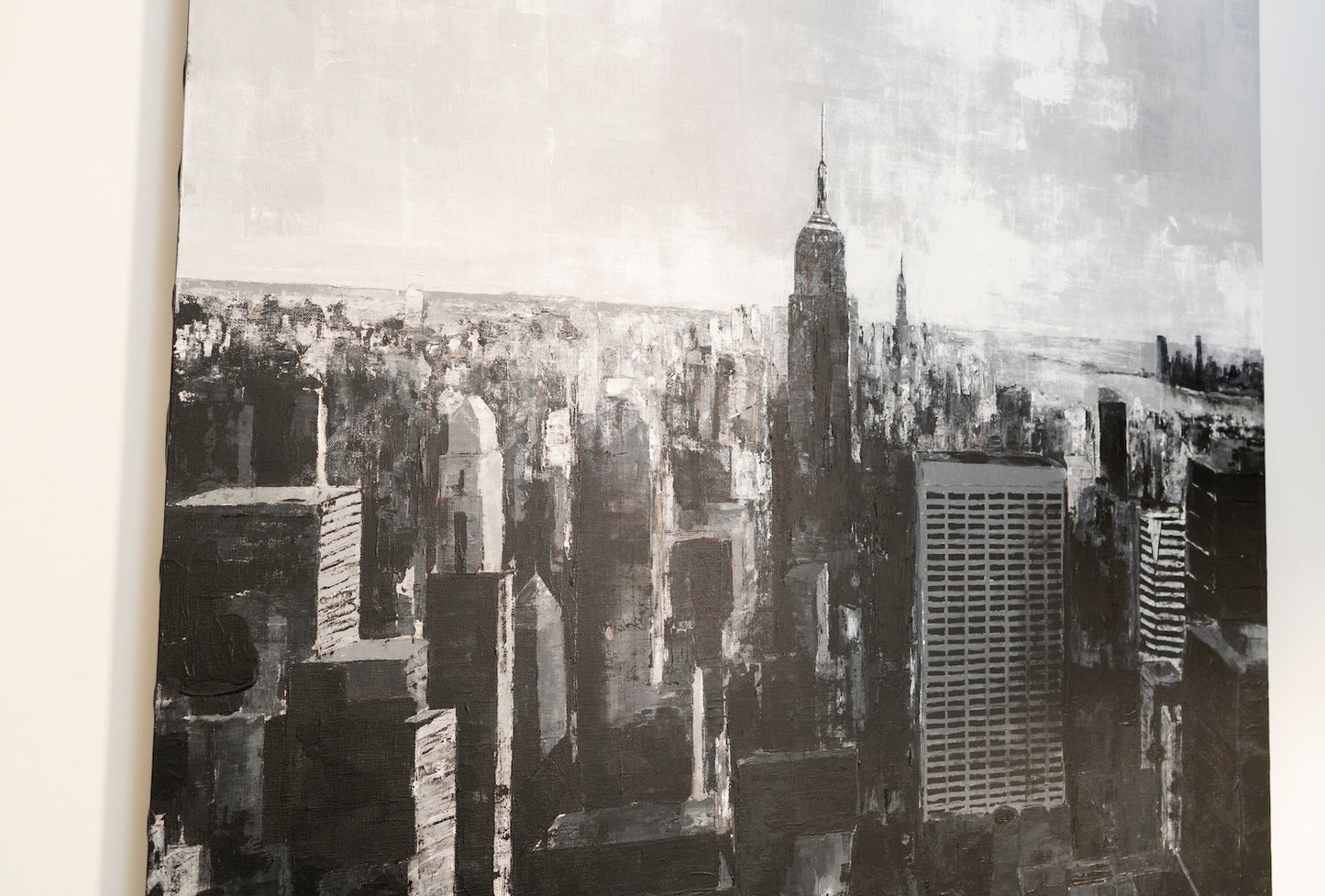 Title of artwork "New York, city scape composition #15" contemporary painting