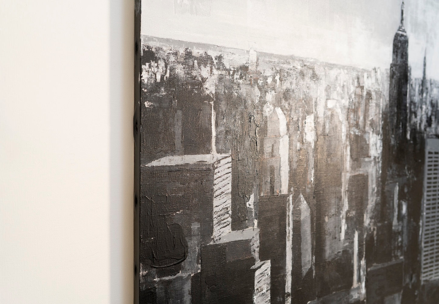Title of artwork "New York, city scape composition #15" contemporary painting