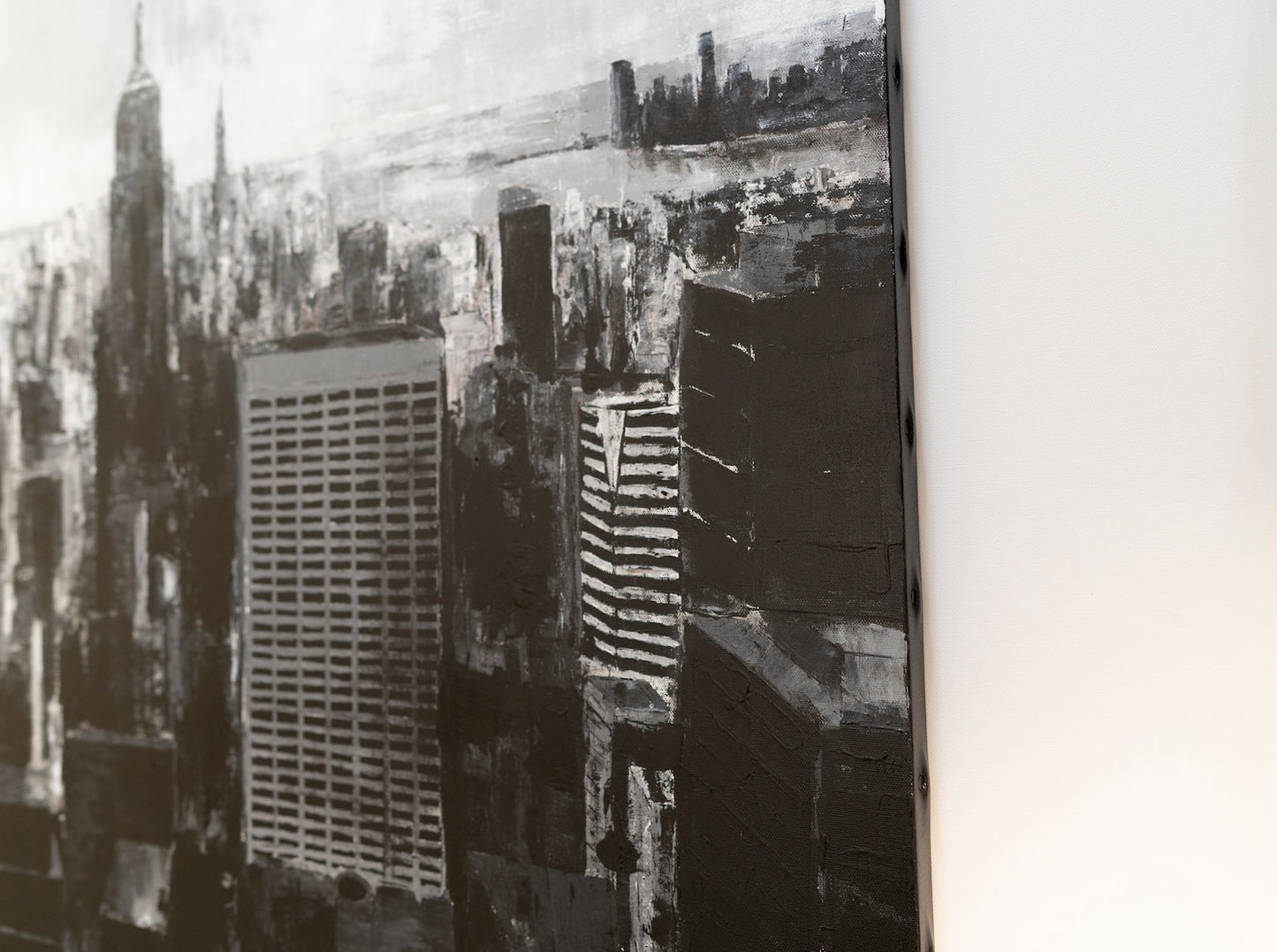 Title of artwork "New York, city scape composition #15" contemporary painting