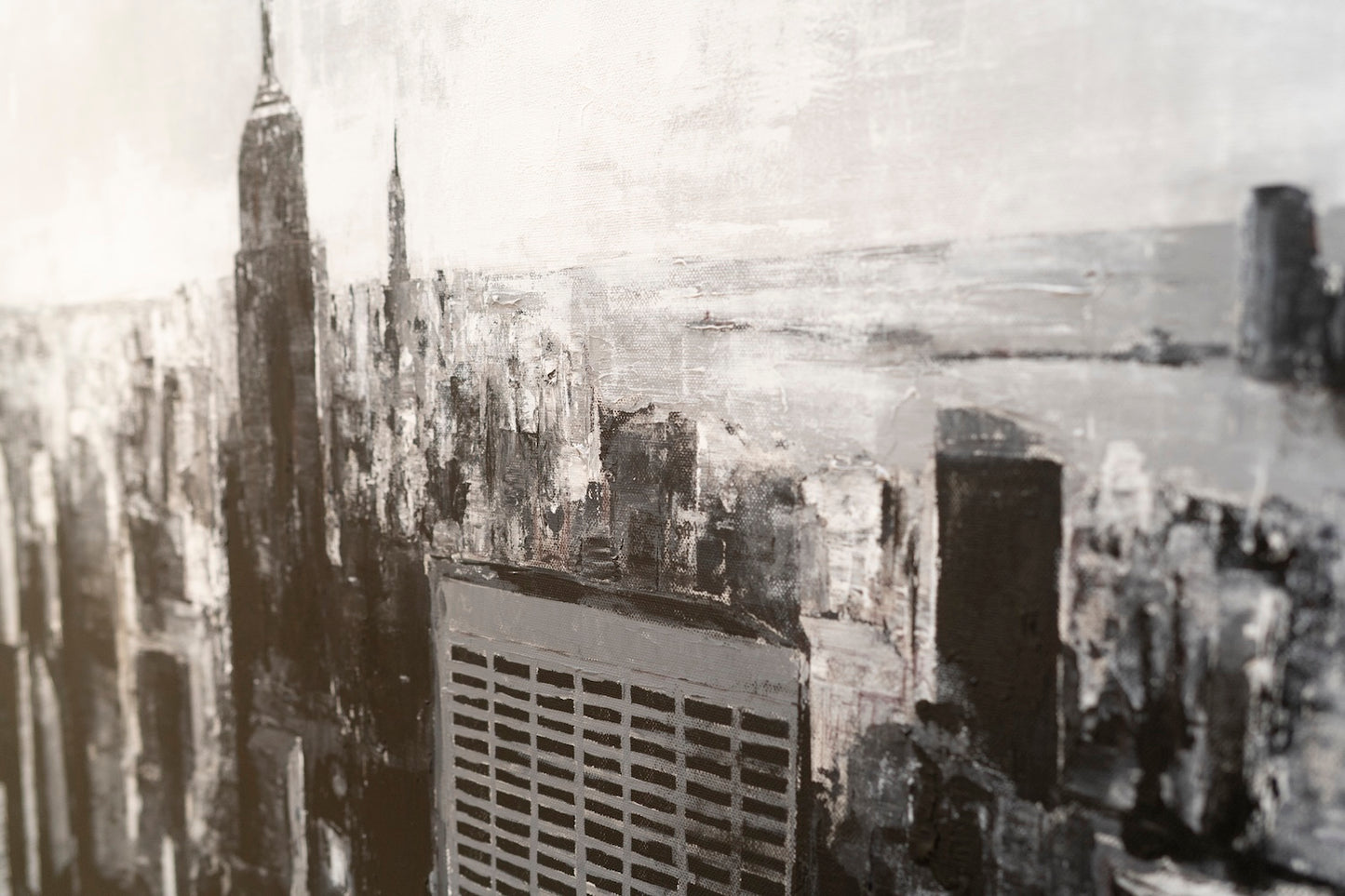 Title of artwork "New York, city scape composition #15" contemporary painting