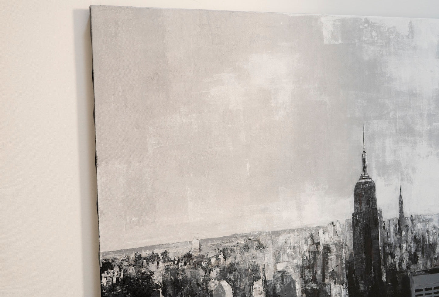 Title of artwork "New York, city scape composition #15" contemporary painting