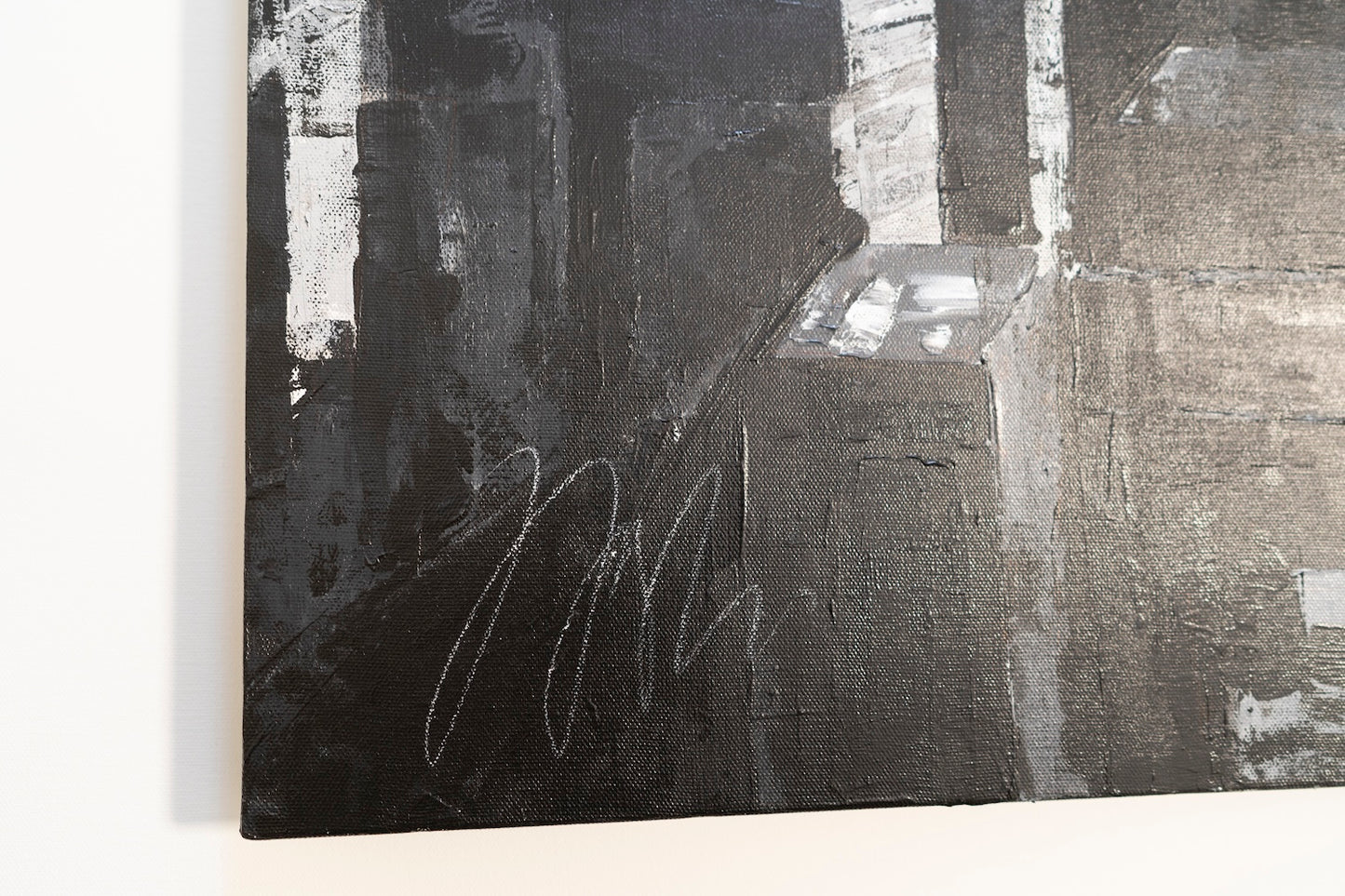 Title of artwork "New York, city scape composition #15" contemporary painting