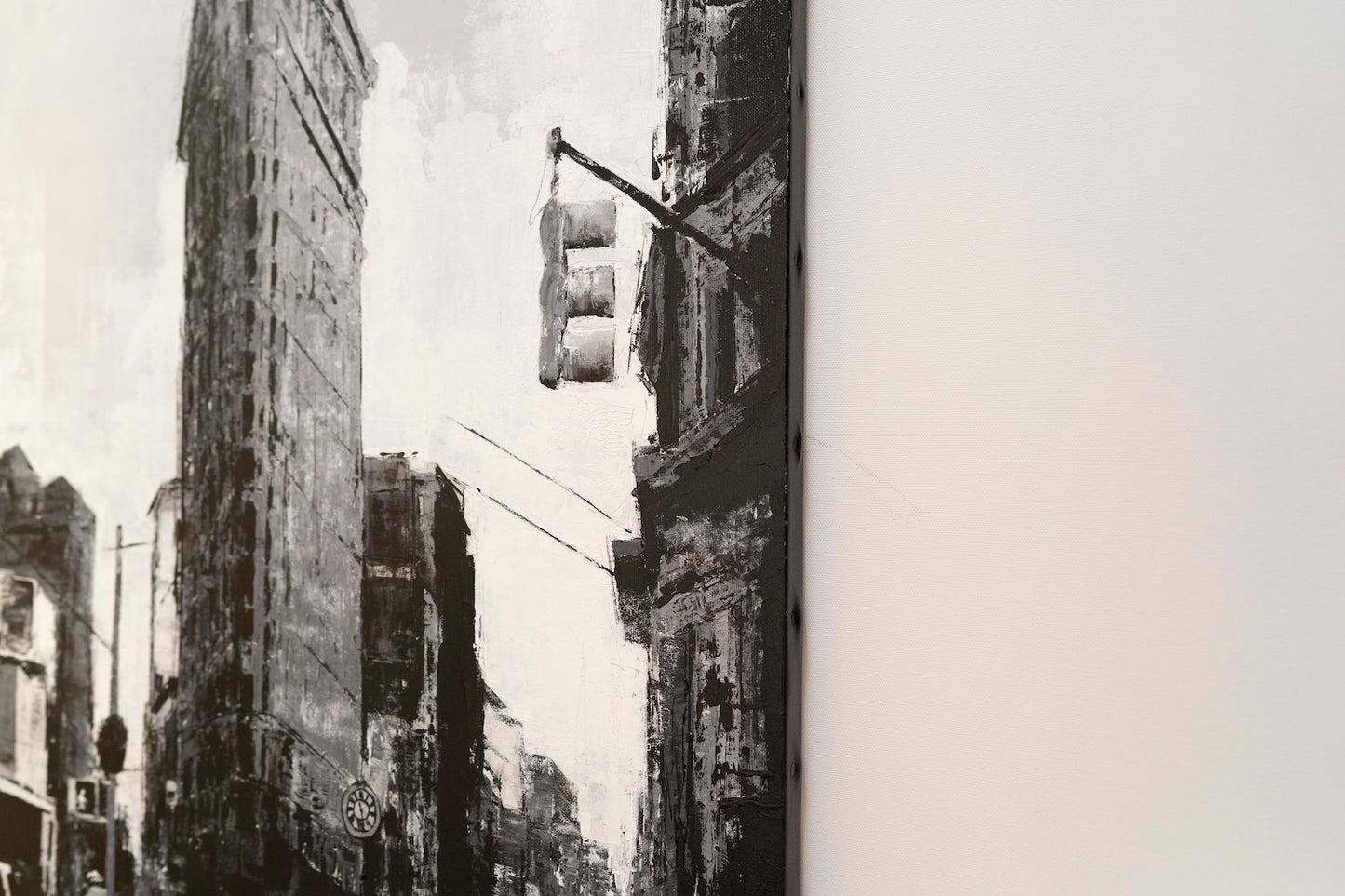 Title of artwork "New York, city scape composition #16" contemporary painting