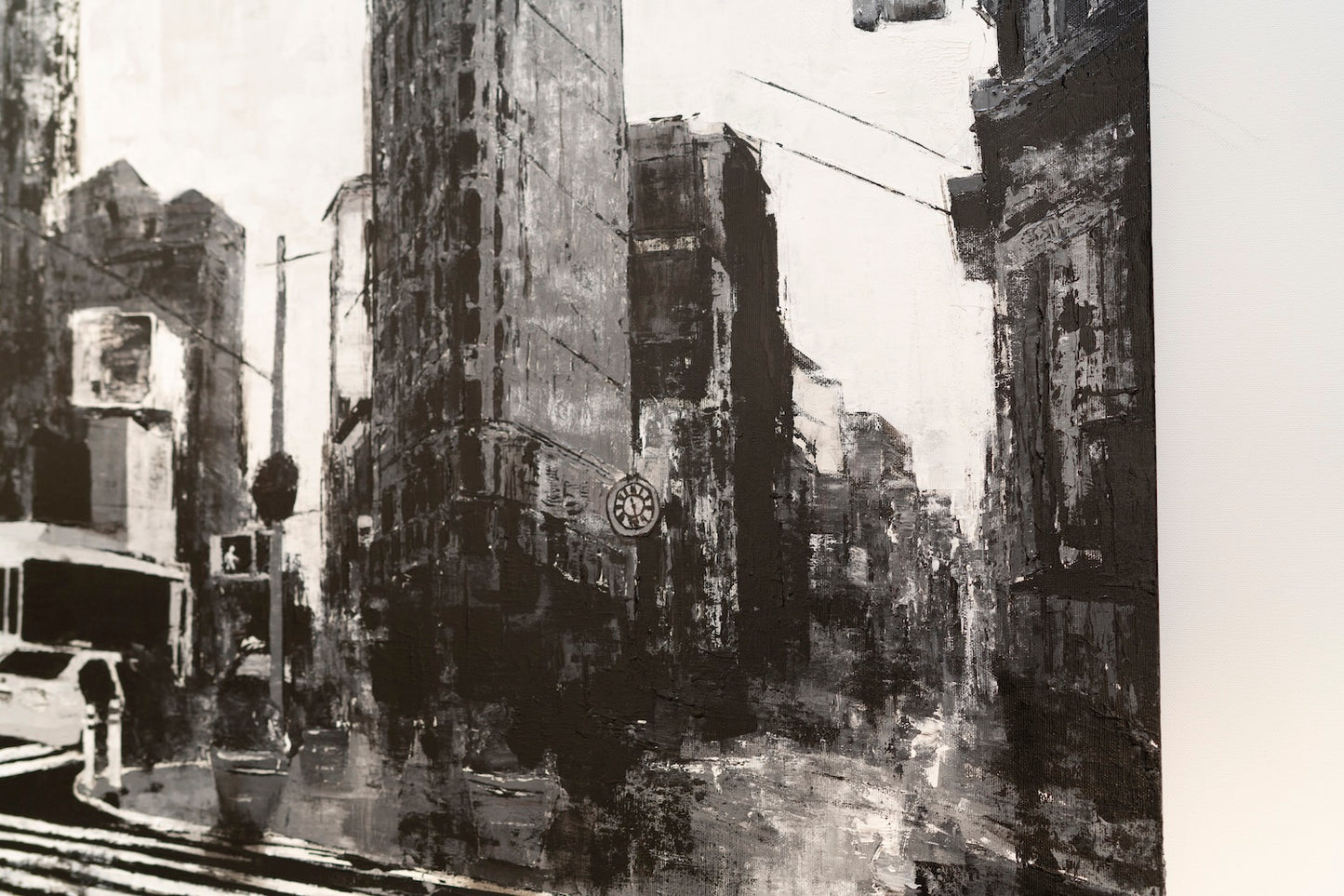 Title of artwork "New York, city scape composition #16" contemporary painting