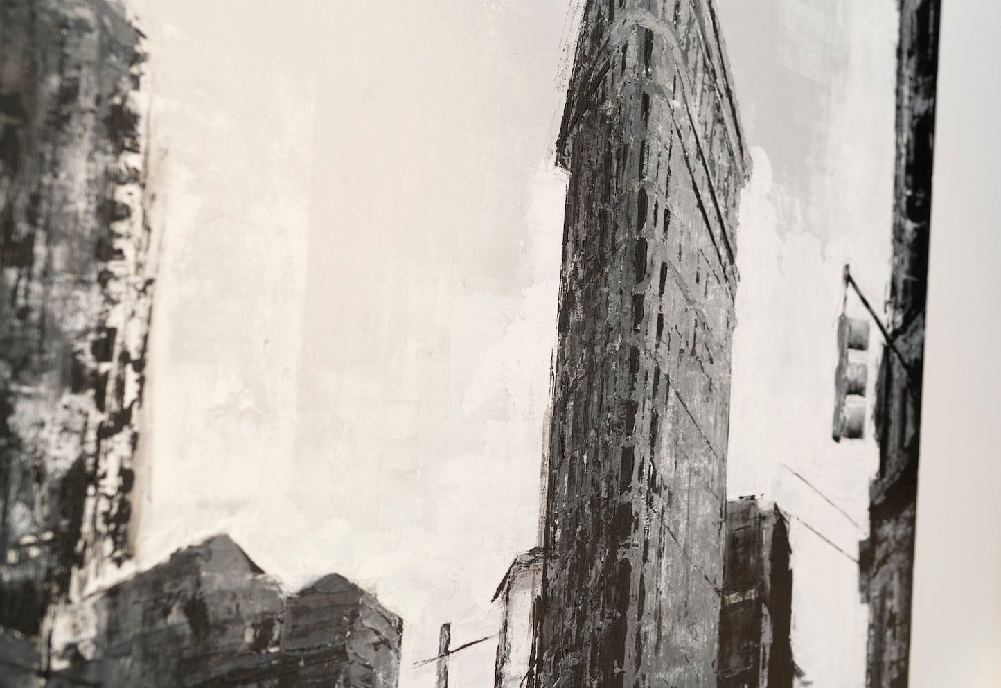 Title of artwork "New York, city scape composition #16" contemporary painting
