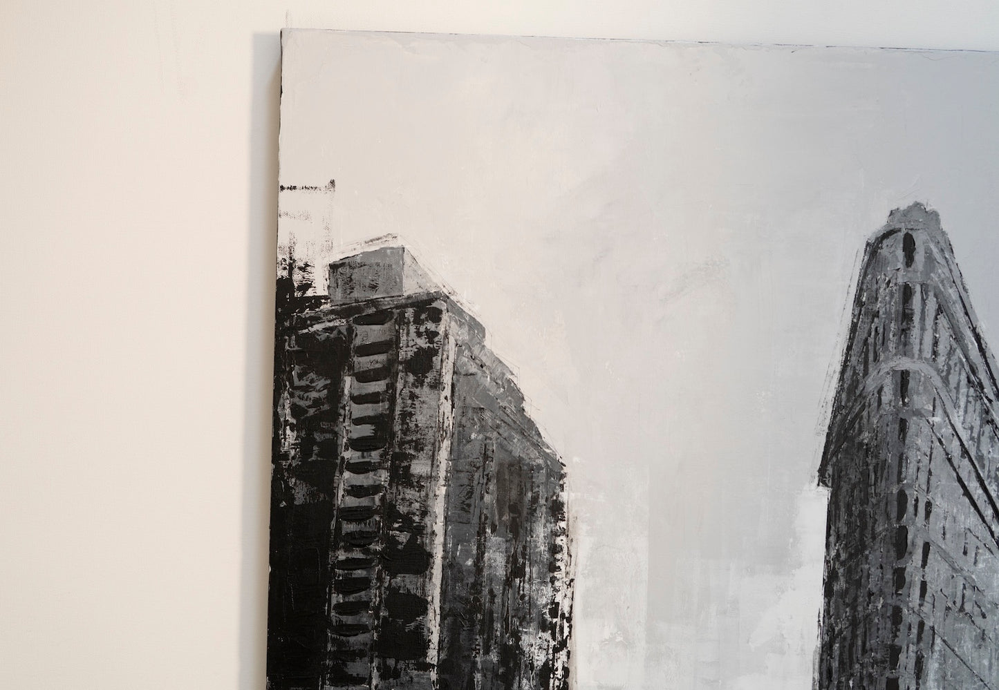 Title of artwork "New York, city scape composition #16" contemporary painting