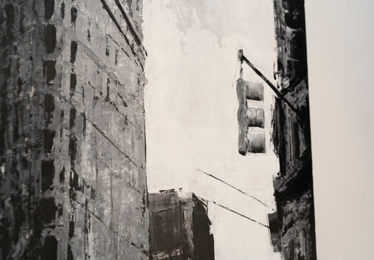 Title of artwork "New York, city scape composition #16" contemporary painting