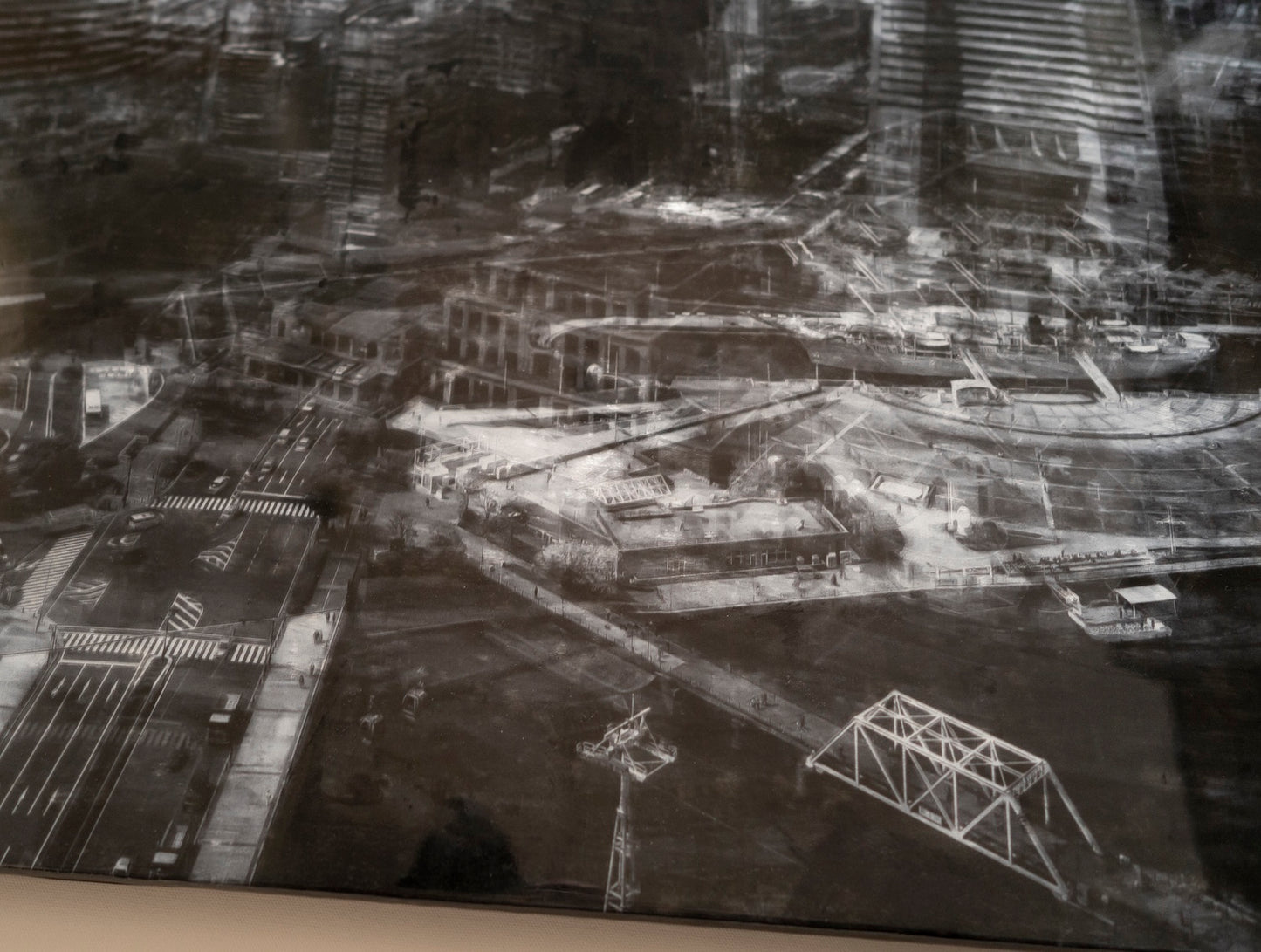 Title of artwork "Yokohama" contemporary painting