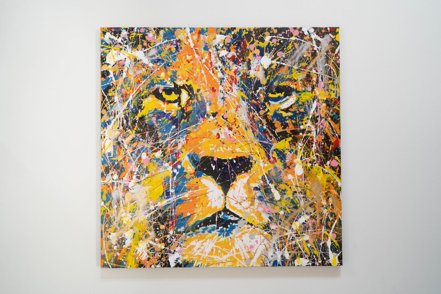 "LION (multi color edition)" painting