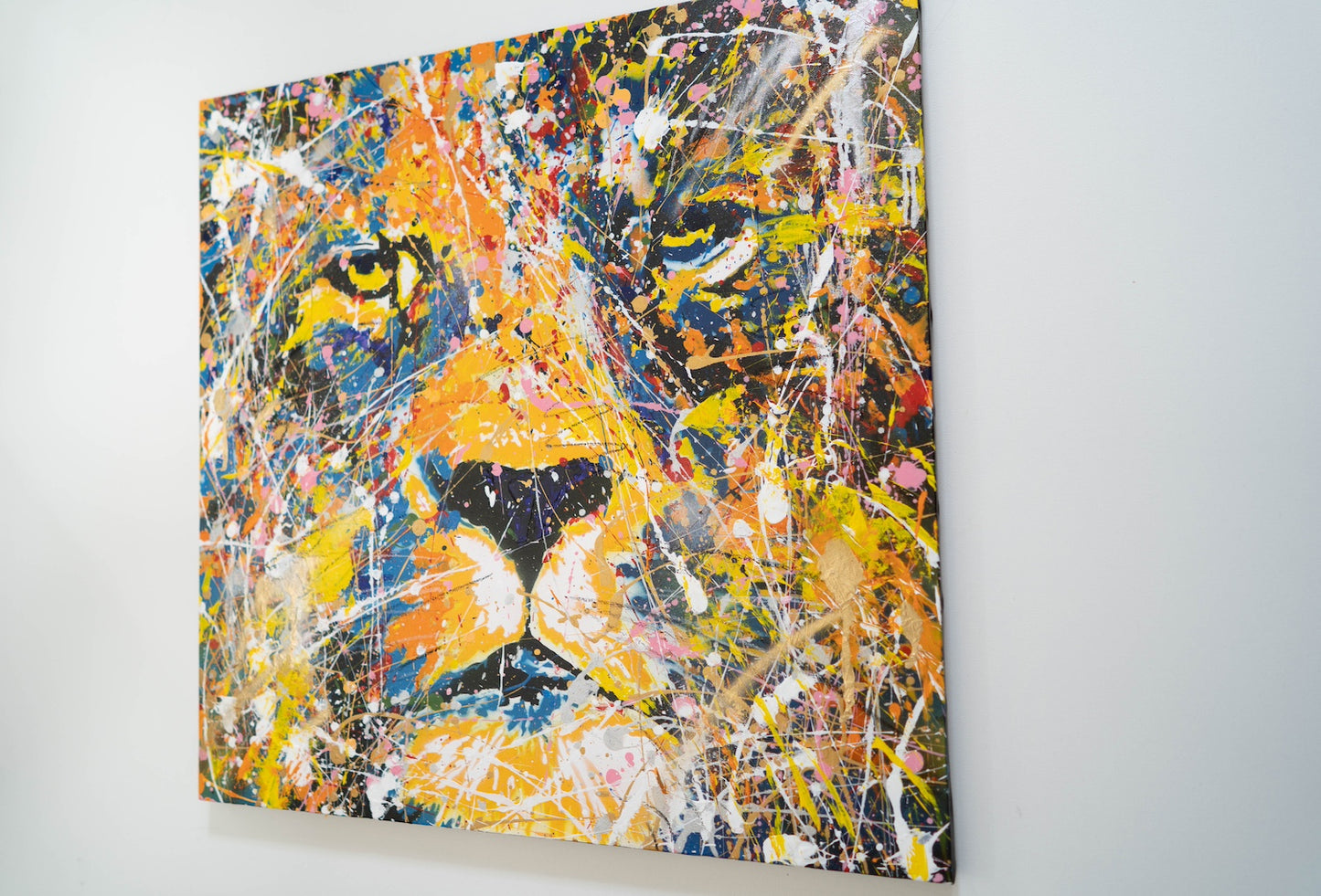 "LION (multi color edition)" painting