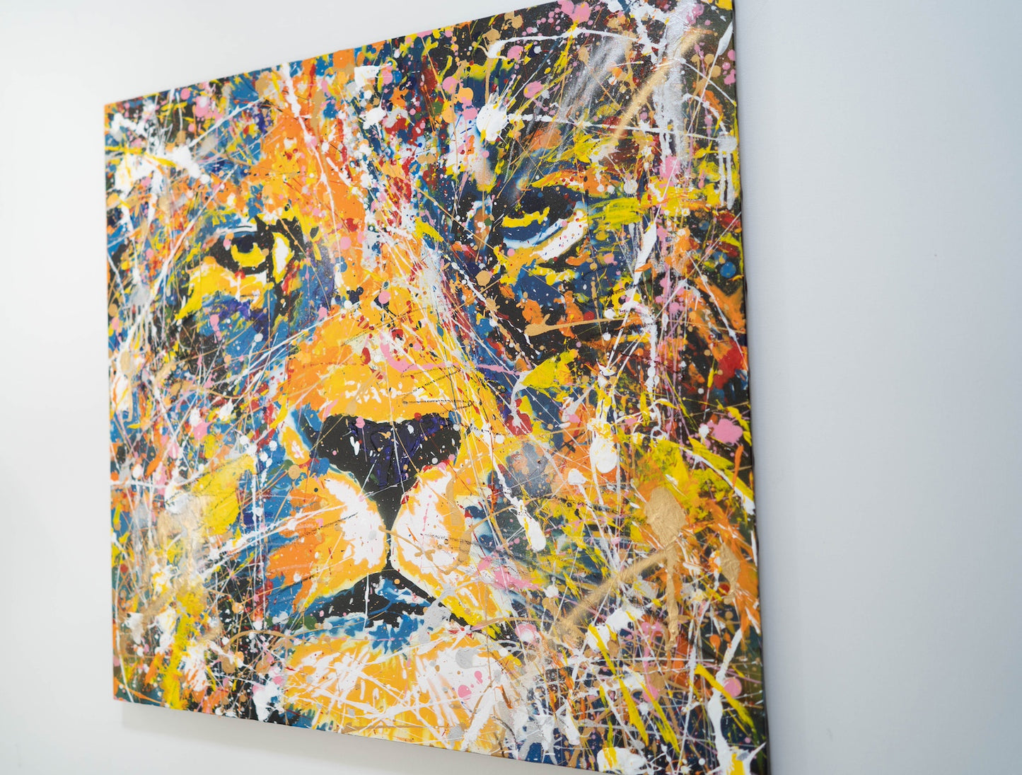 "LION (multi color edition)" painting