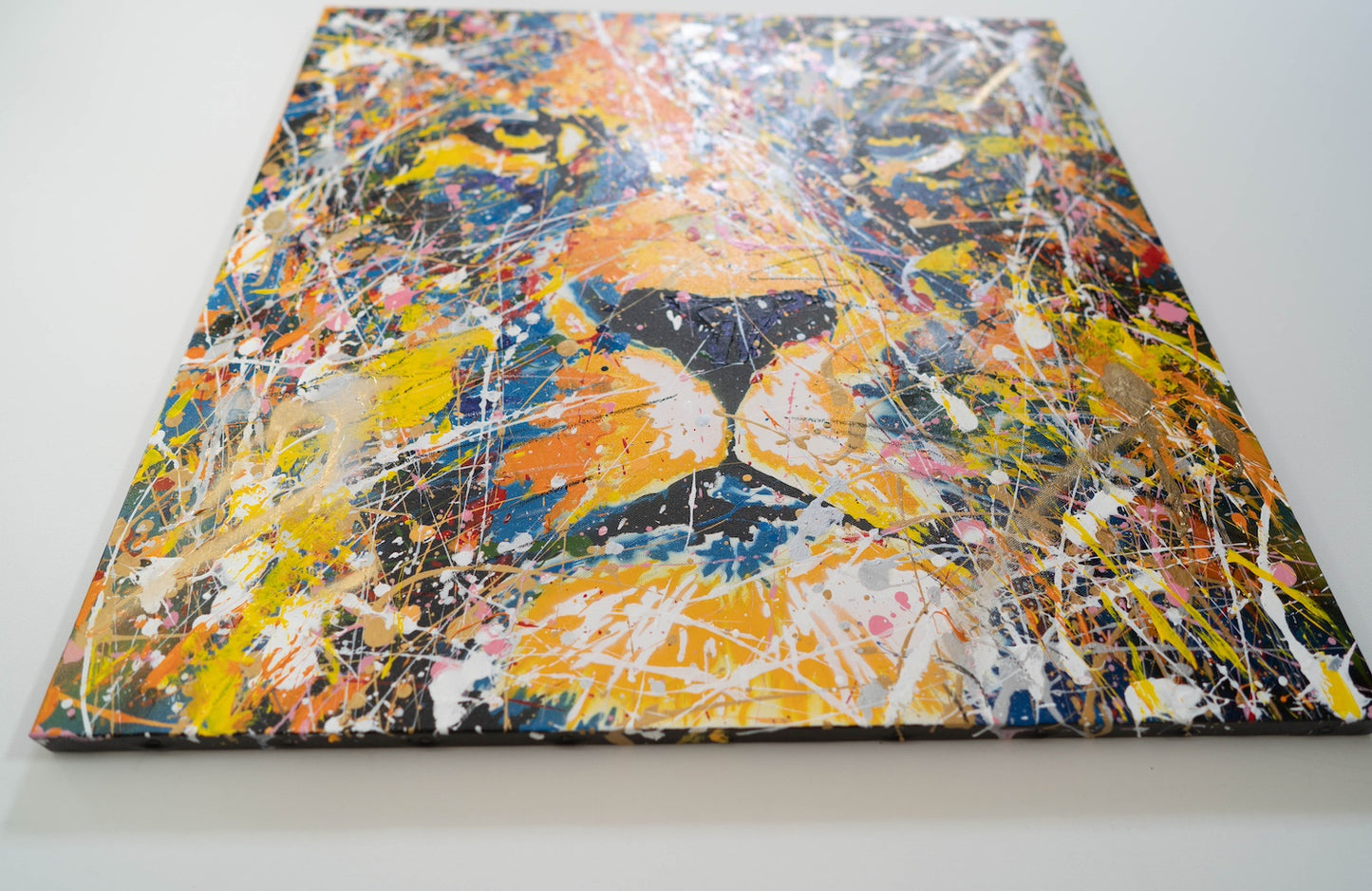 "LION (multi color edition)" painting