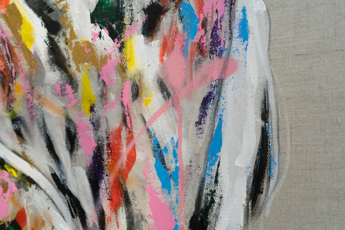 Title of artwork "Owl" contemporary painting