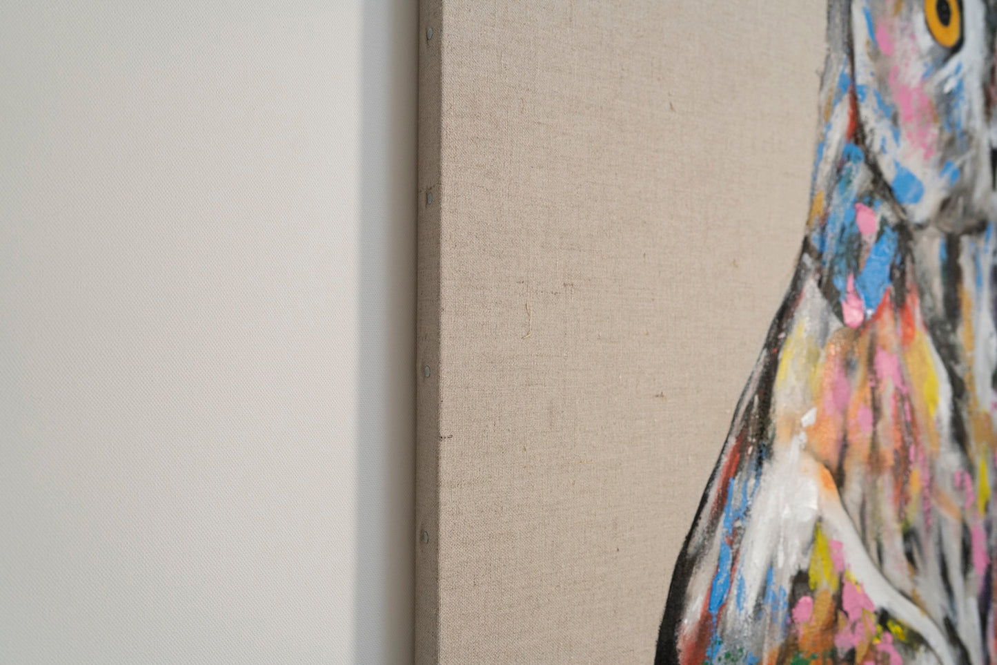 Title of artwork "Owl" contemporary painting