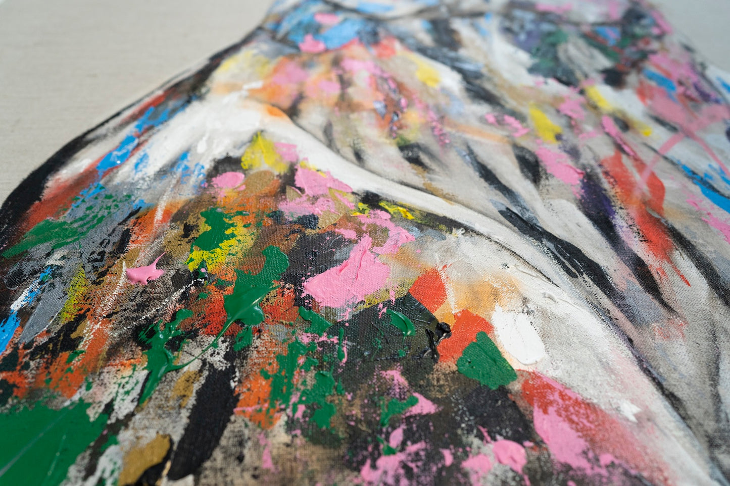 Title of artwork "Owl" contemporary painting