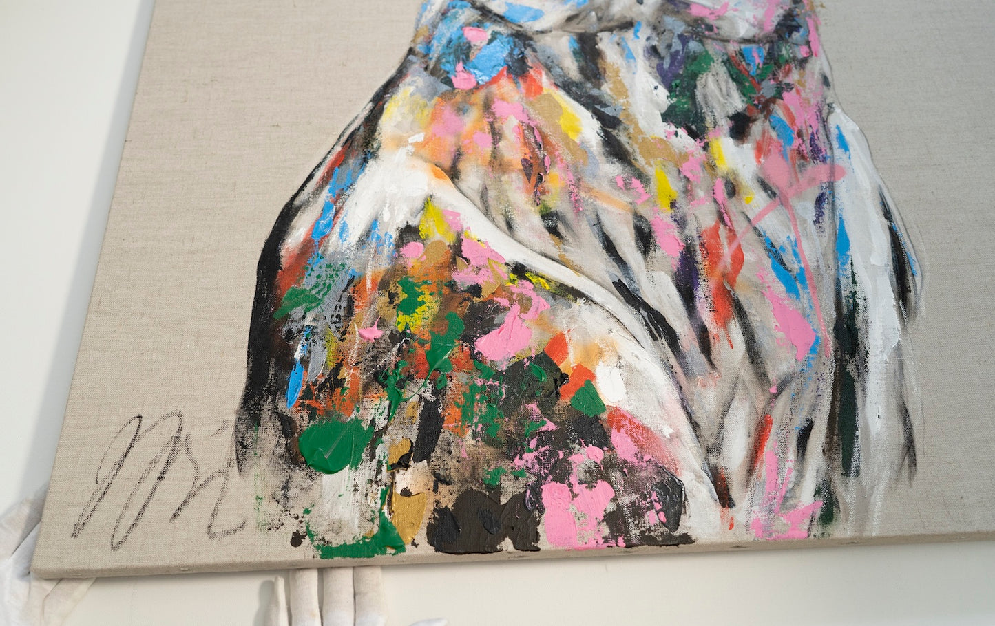 Title of artwork "Owl" contemporary painting