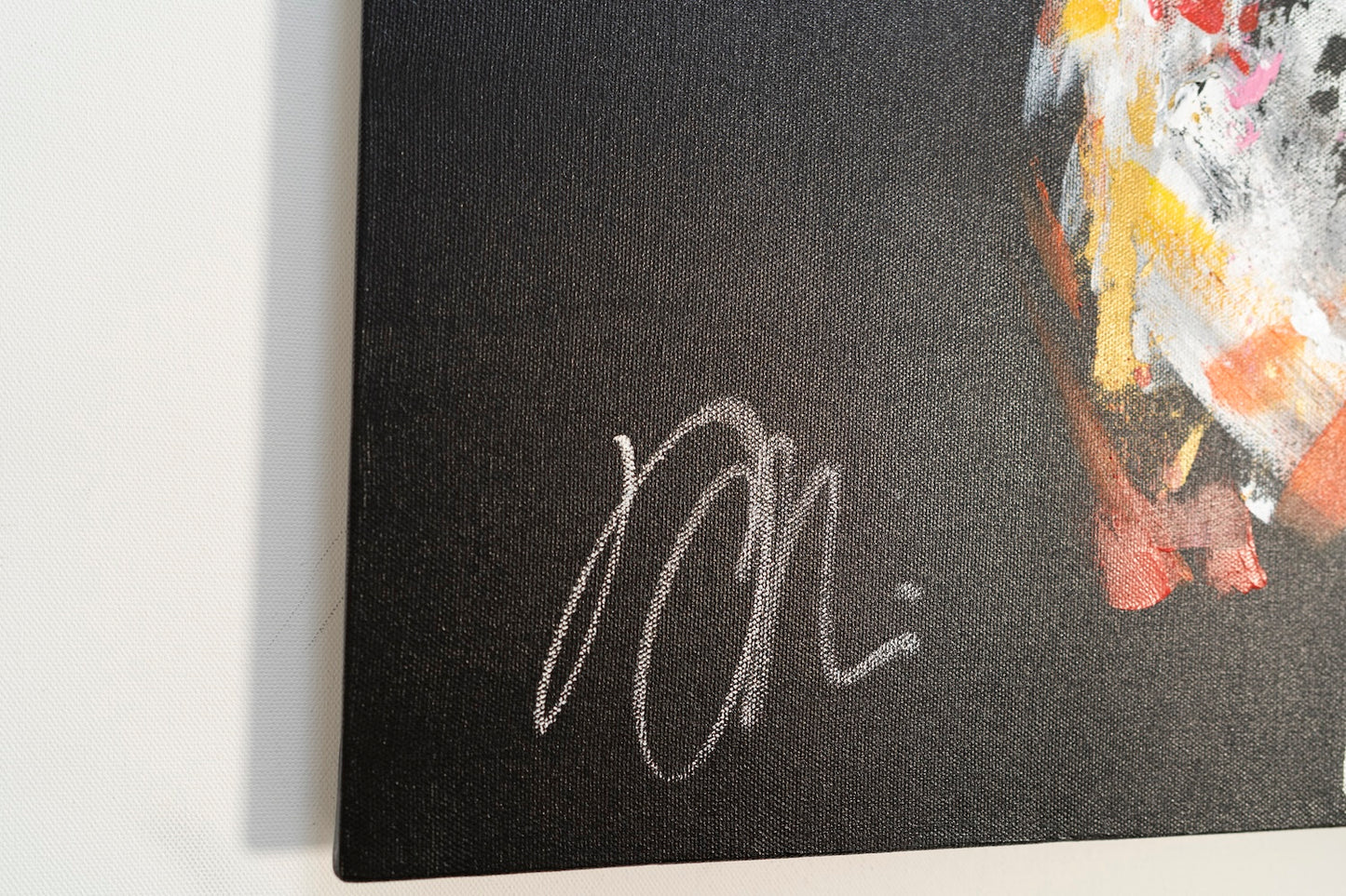 Title of artwork "Wolf" contemporary painting