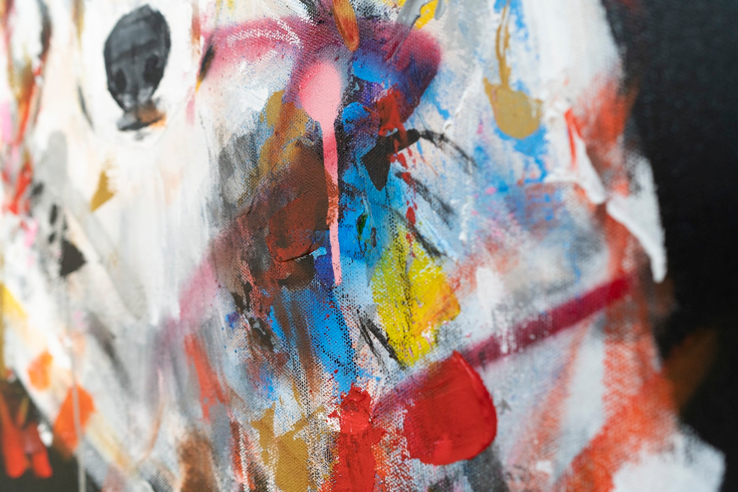 Title of artwork "Wolf" contemporary painting