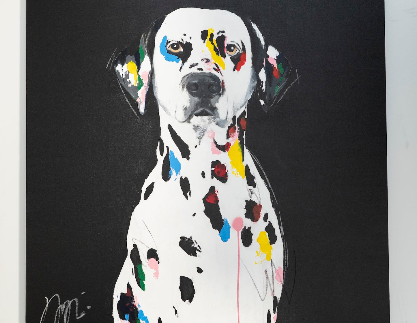 Title of artwork "Dalmatian" contemporary painting