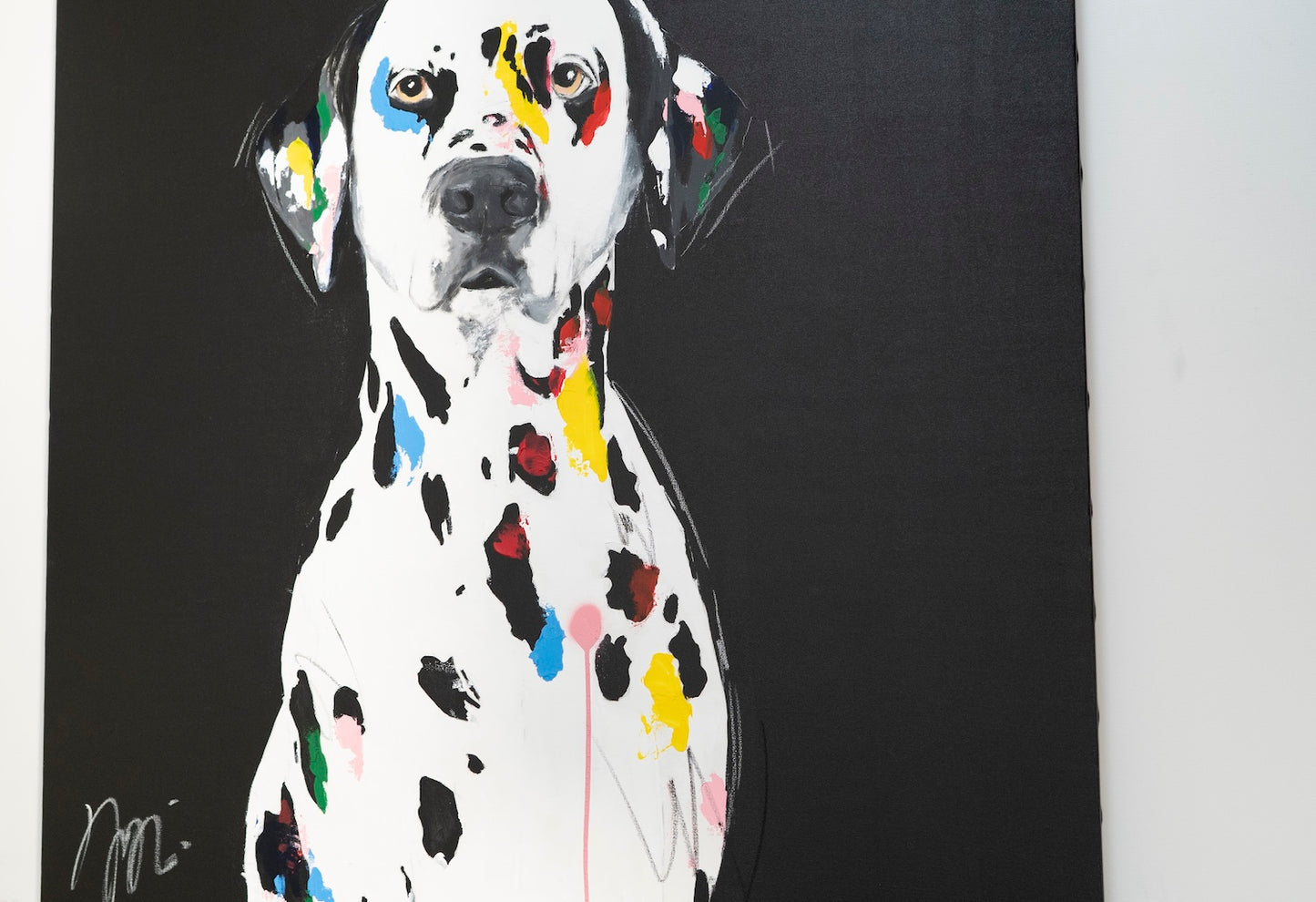 Title of artwork "Dalmatian" contemporary painting
