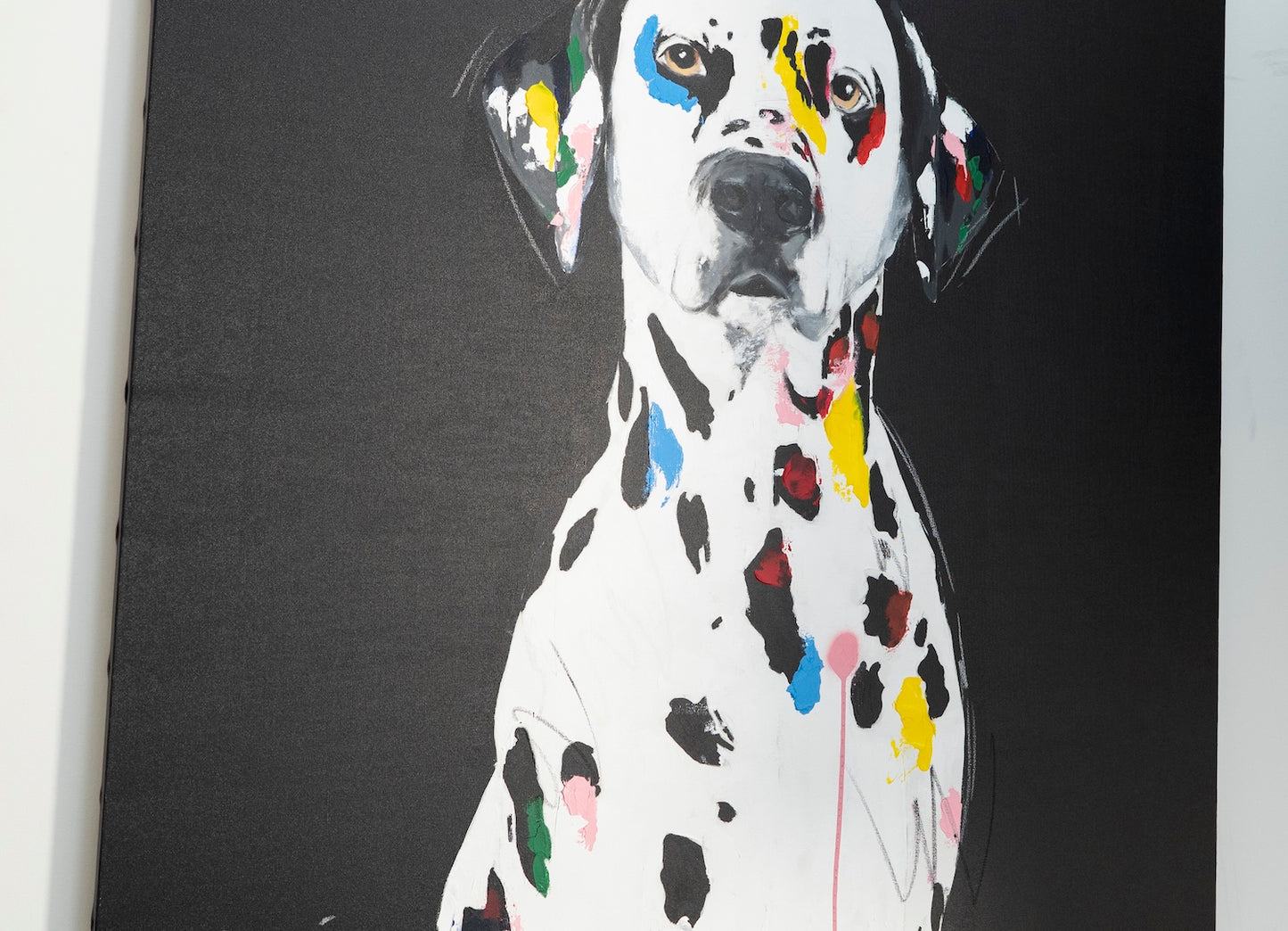 Title of artwork "Dalmatian" contemporary painting