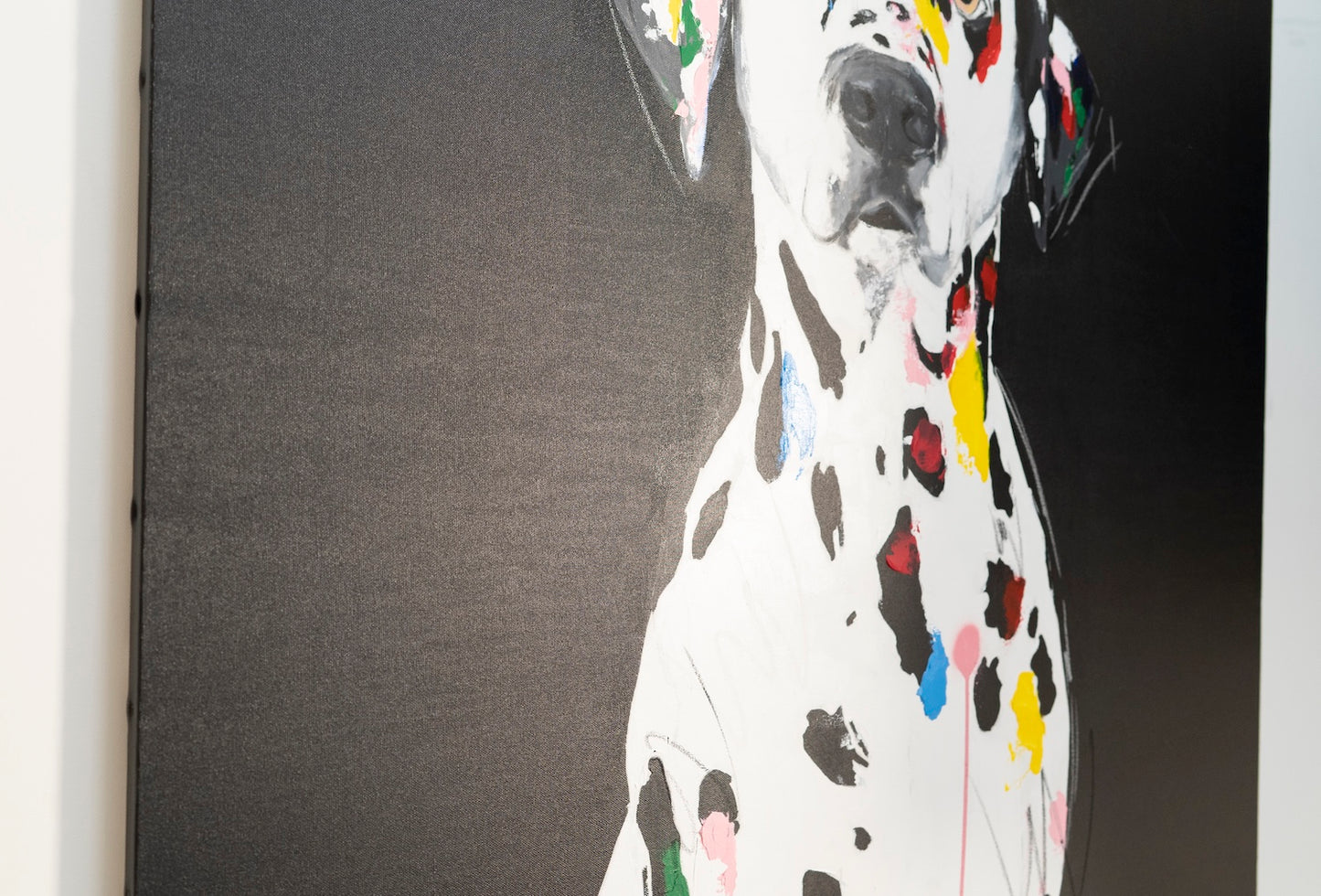 Title of artwork "Dalmatian" contemporary painting