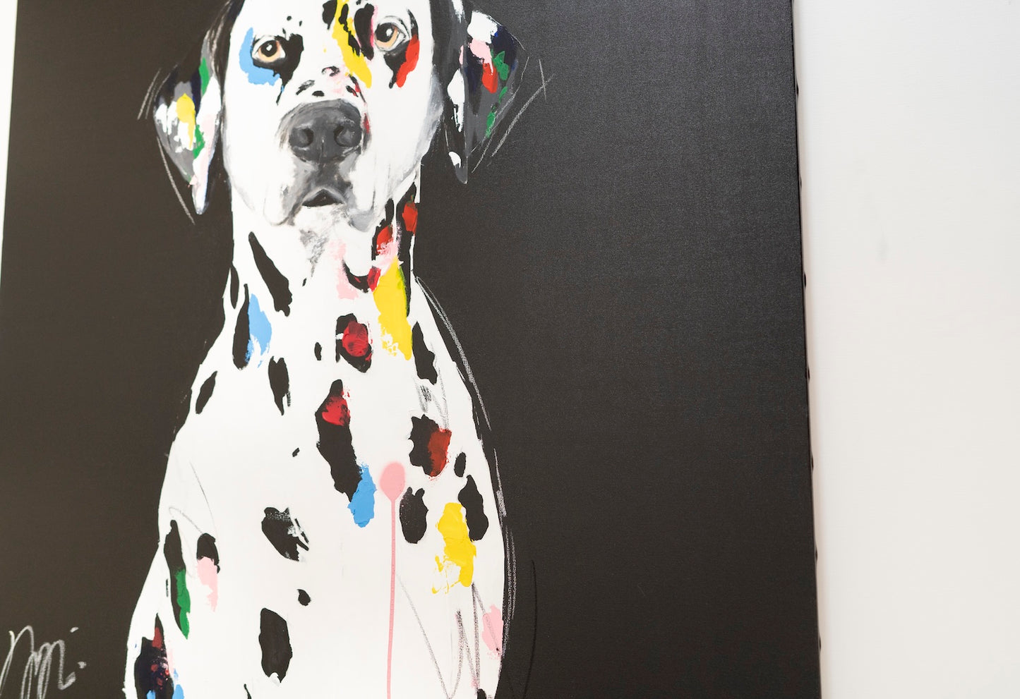 Title of artwork "Dalmatian" contemporary painting