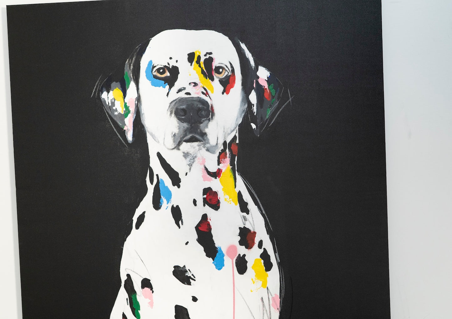 Title of artwork "Dalmatian" contemporary painting