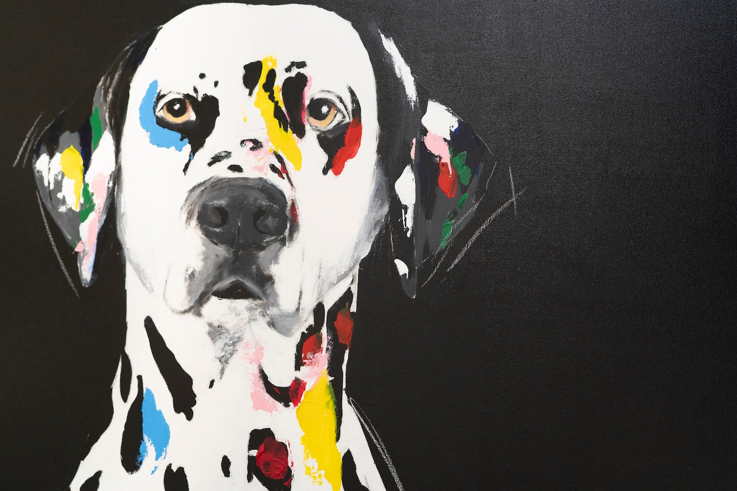 Title of artwork "Dalmatian" contemporary painting