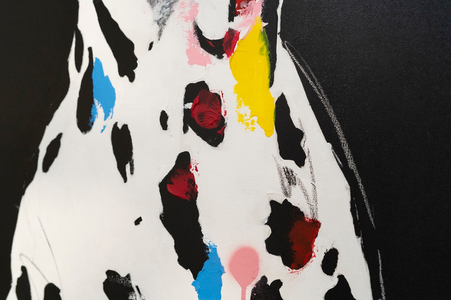 Title of artwork "Dalmatian" contemporary painting