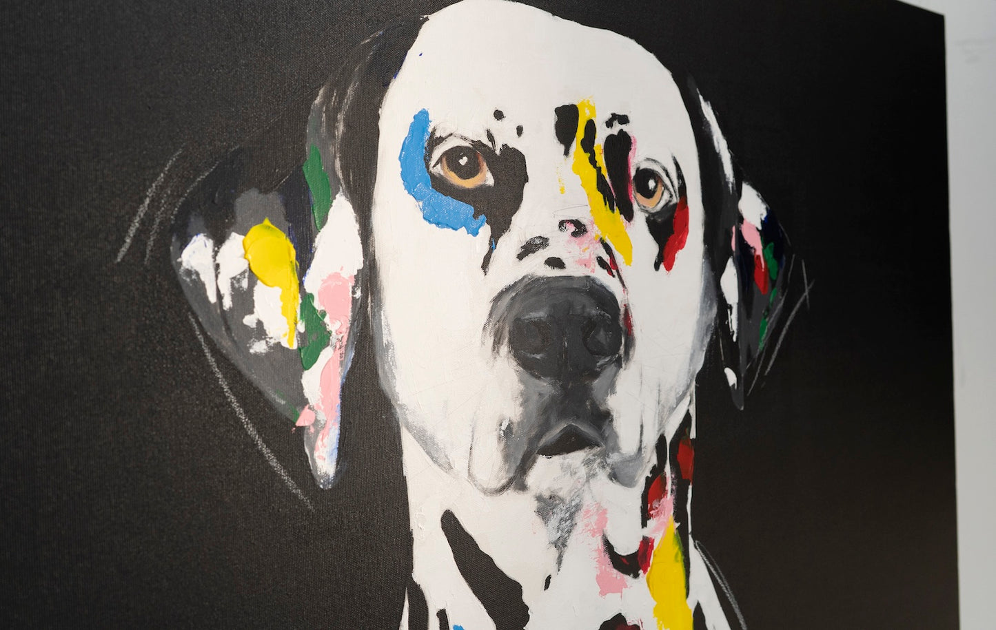 Title of artwork "Dalmatian" contemporary painting