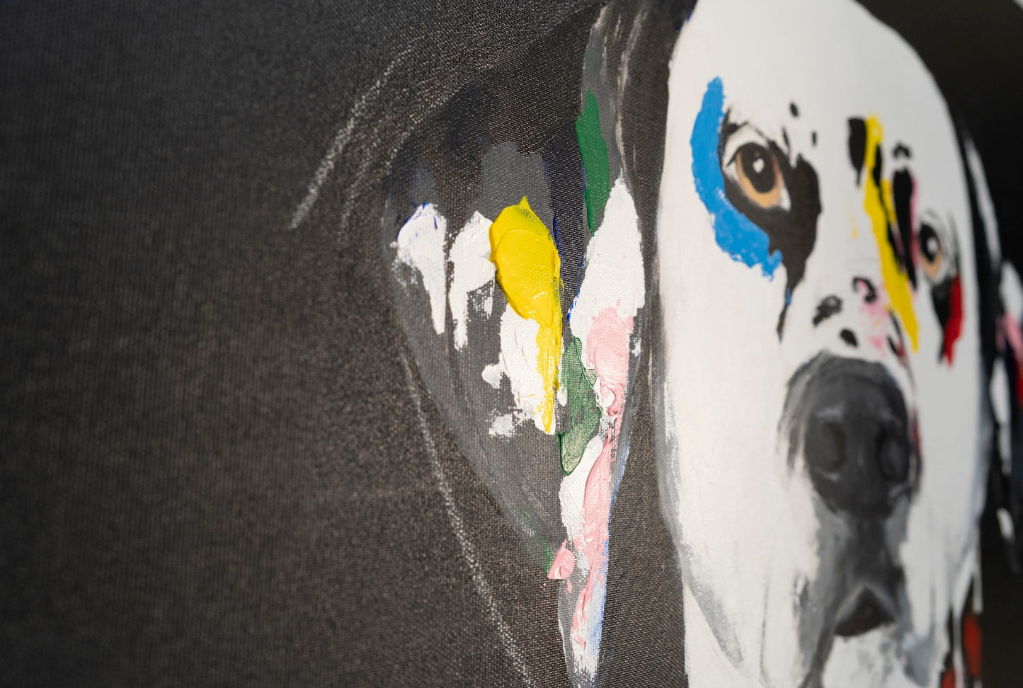Title of artwork "Dalmatian" contemporary painting