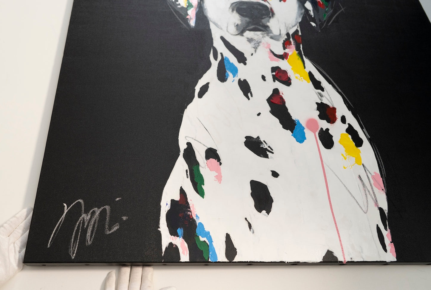 Title of artwork "Dalmatian" contemporary painting