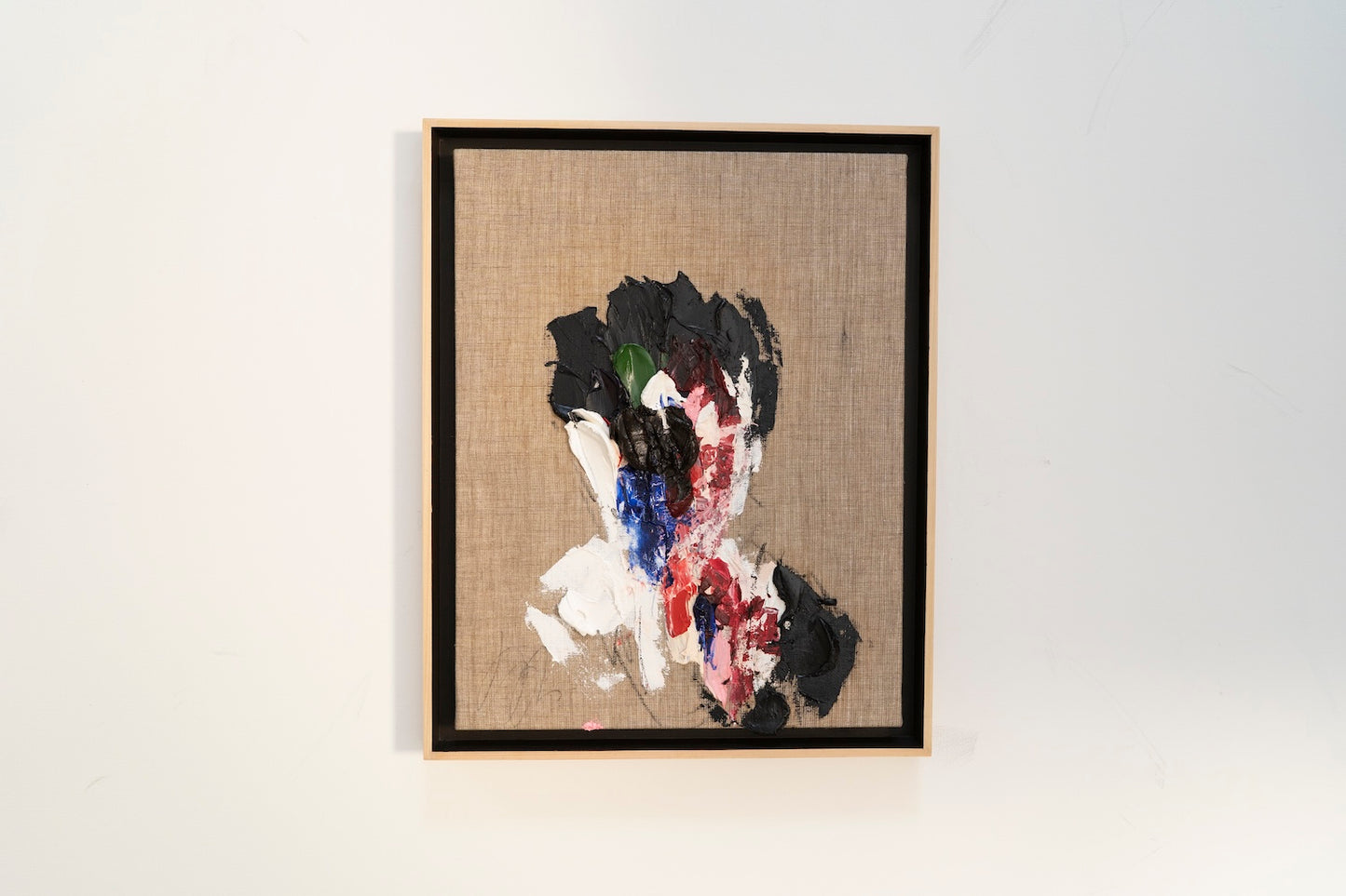 Raw Umber (Dark brown) Portrait work contemporary painting