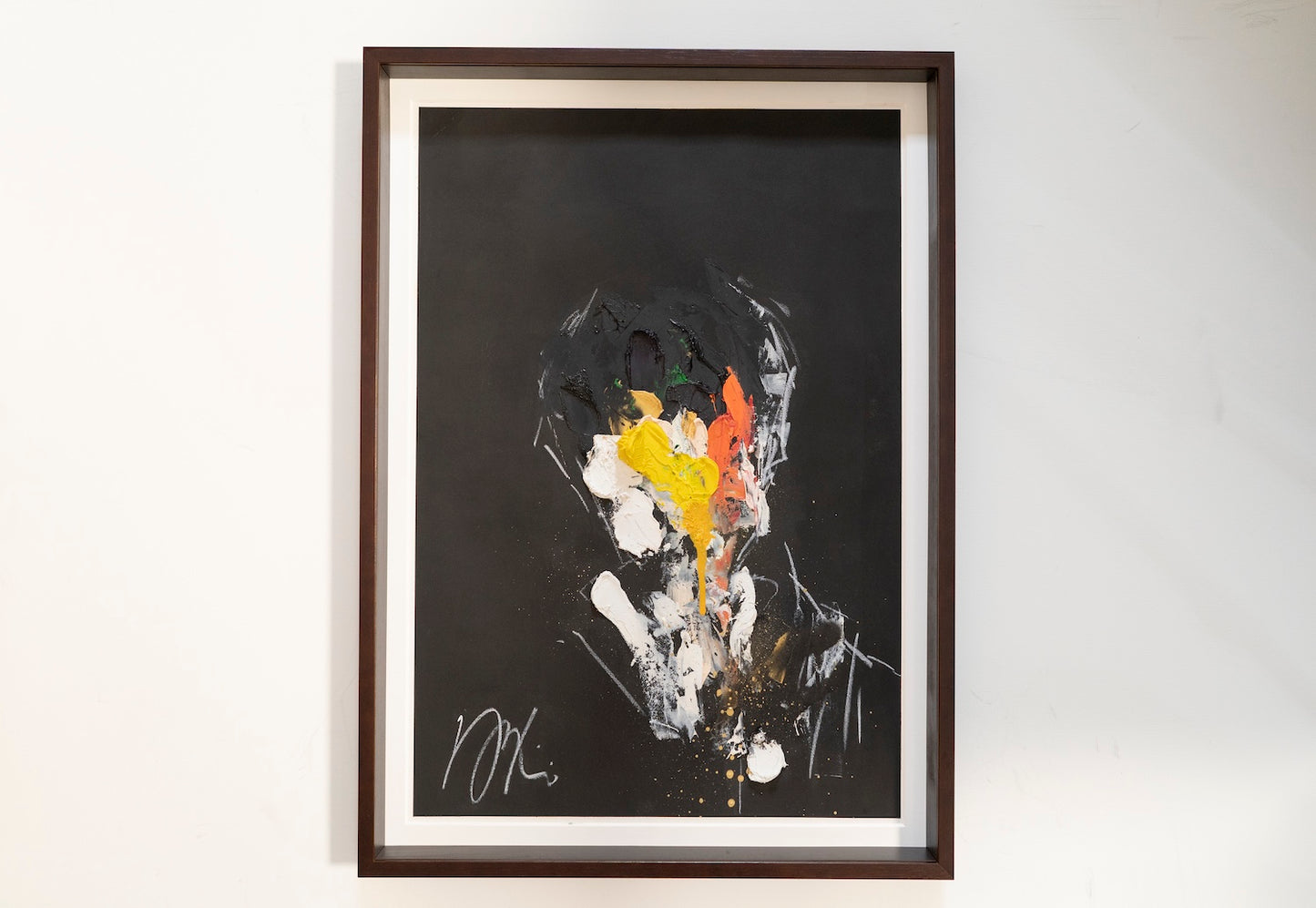 mirror series Yellow Portrait work (Extra Large) contemporary painting art
