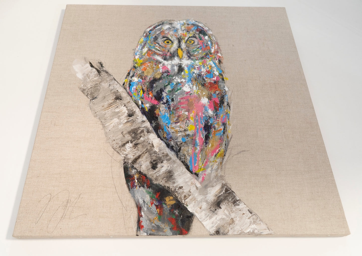 owl contemporary painting art