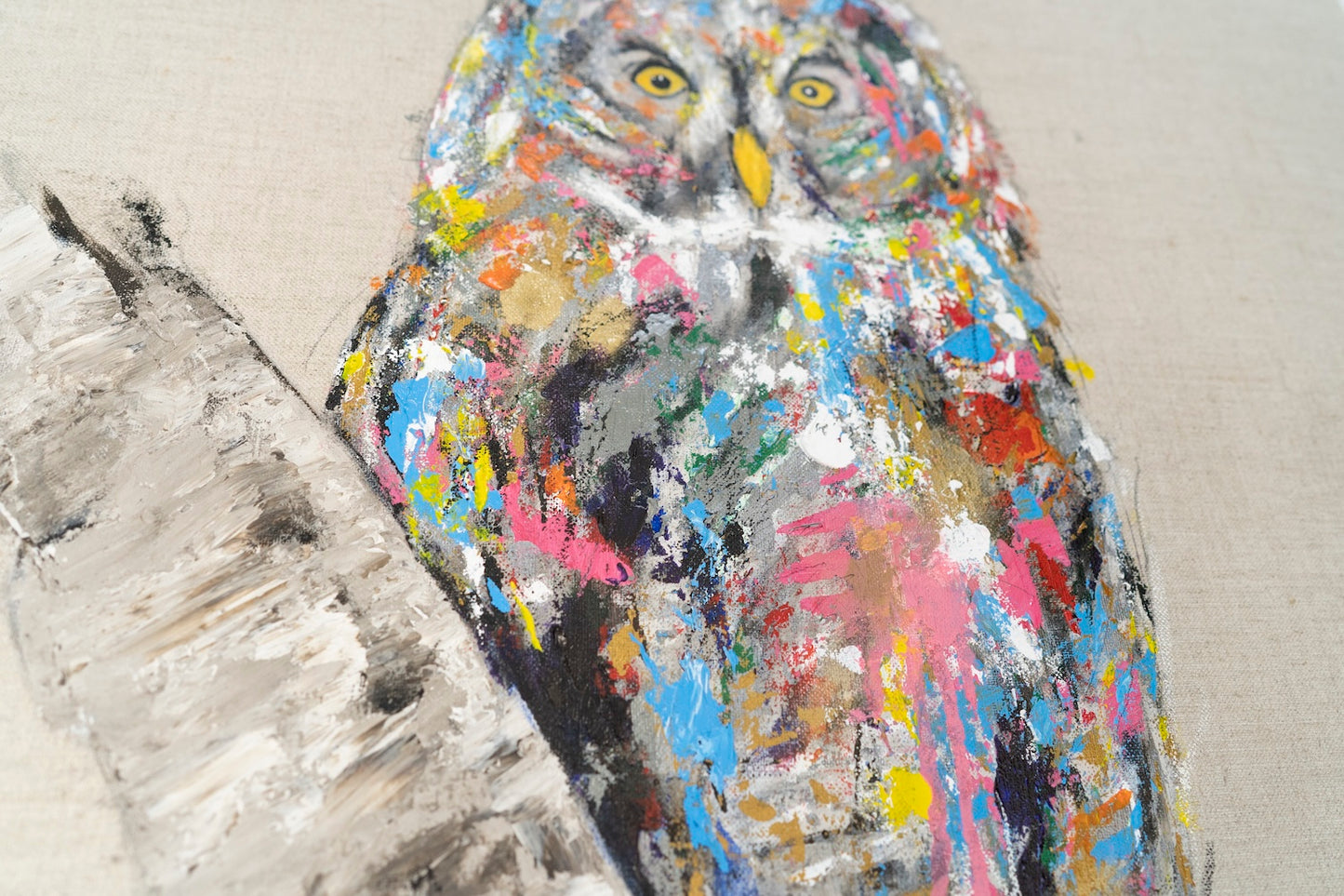 owl contemporary painting art