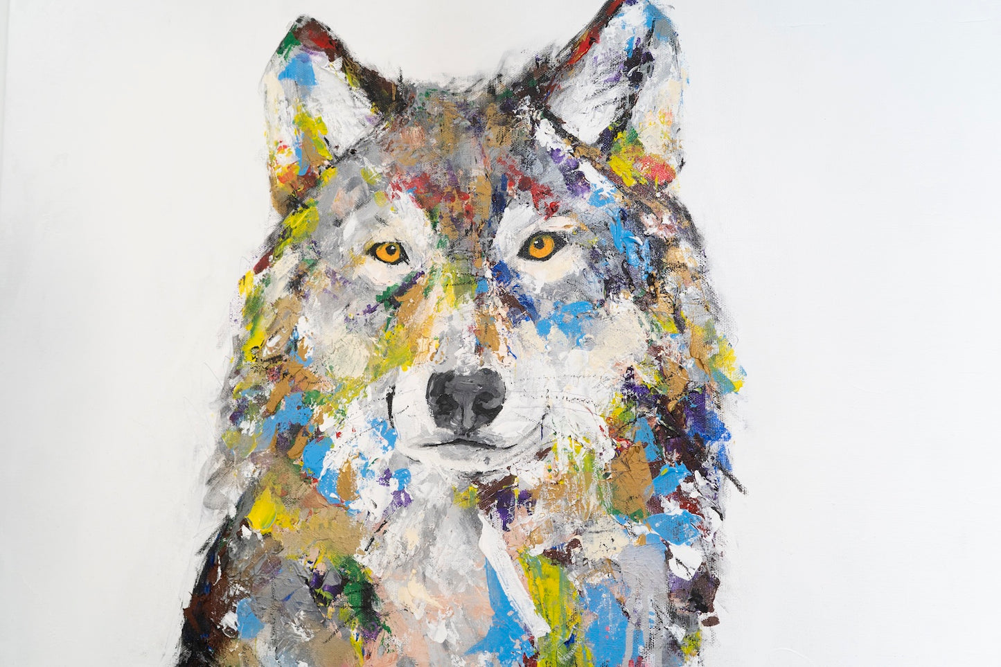 Wolf contemporary painting art