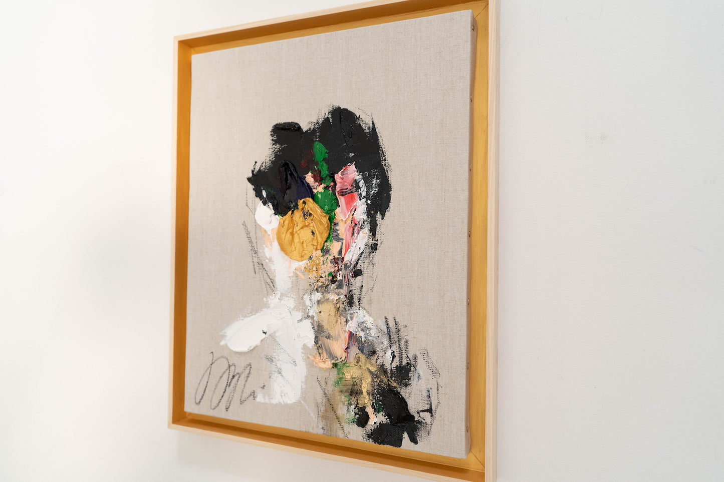 Gold Portrait work contemporary painting