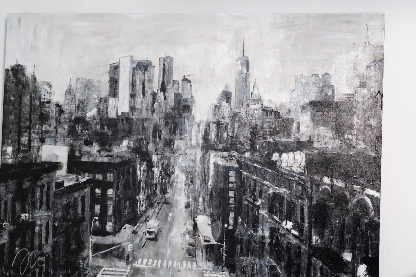 New York, city scape composition #17 contemporary painting art