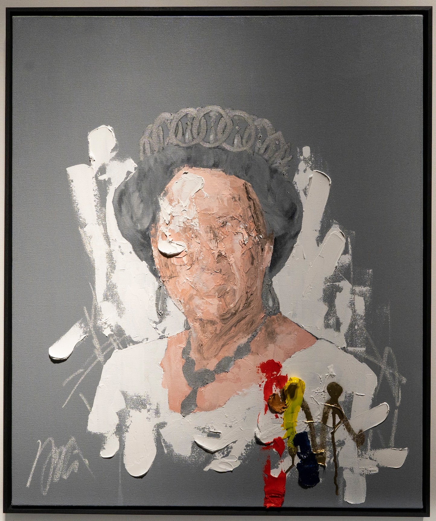 UNTITLED Portrait work (Elizabeth II) contemporary painting