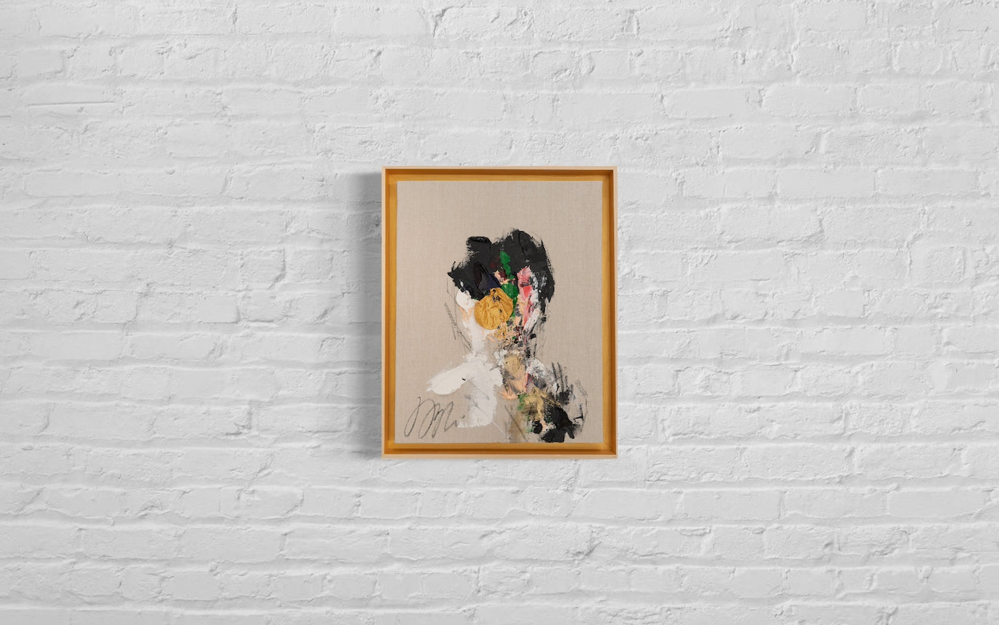 Gold Portrait work contemporary painting