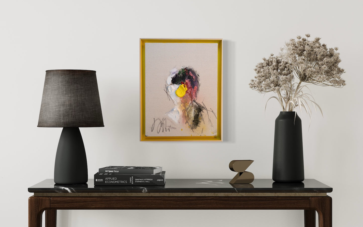 Yellow Portrait work contemporary painting