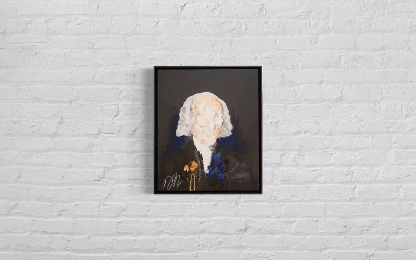 Portrait work UNTITLED (James Madison) contemporary painting