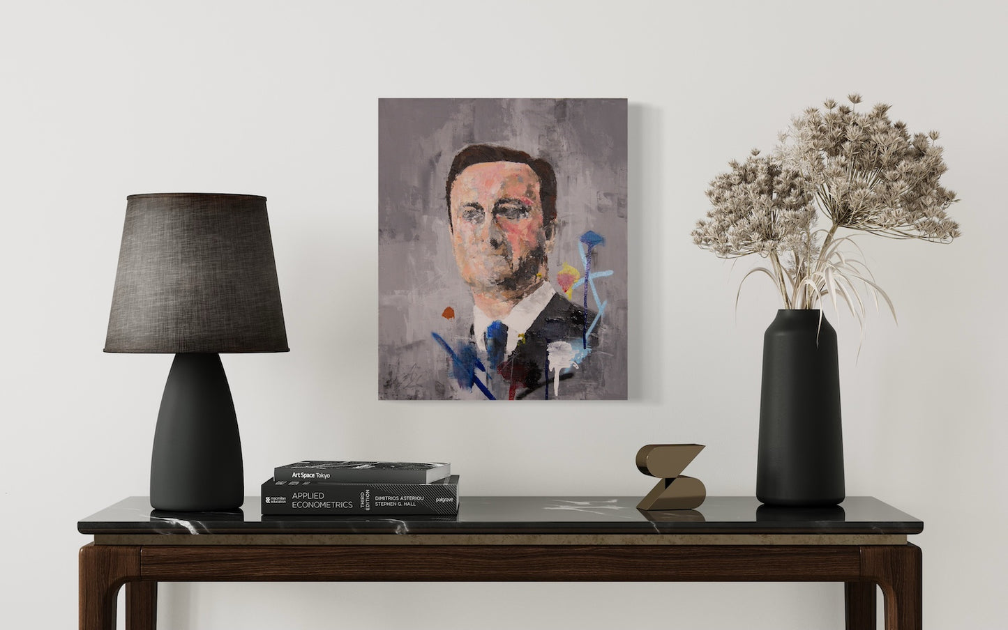 Portrait work untitled (David Cameron) contemporary painting