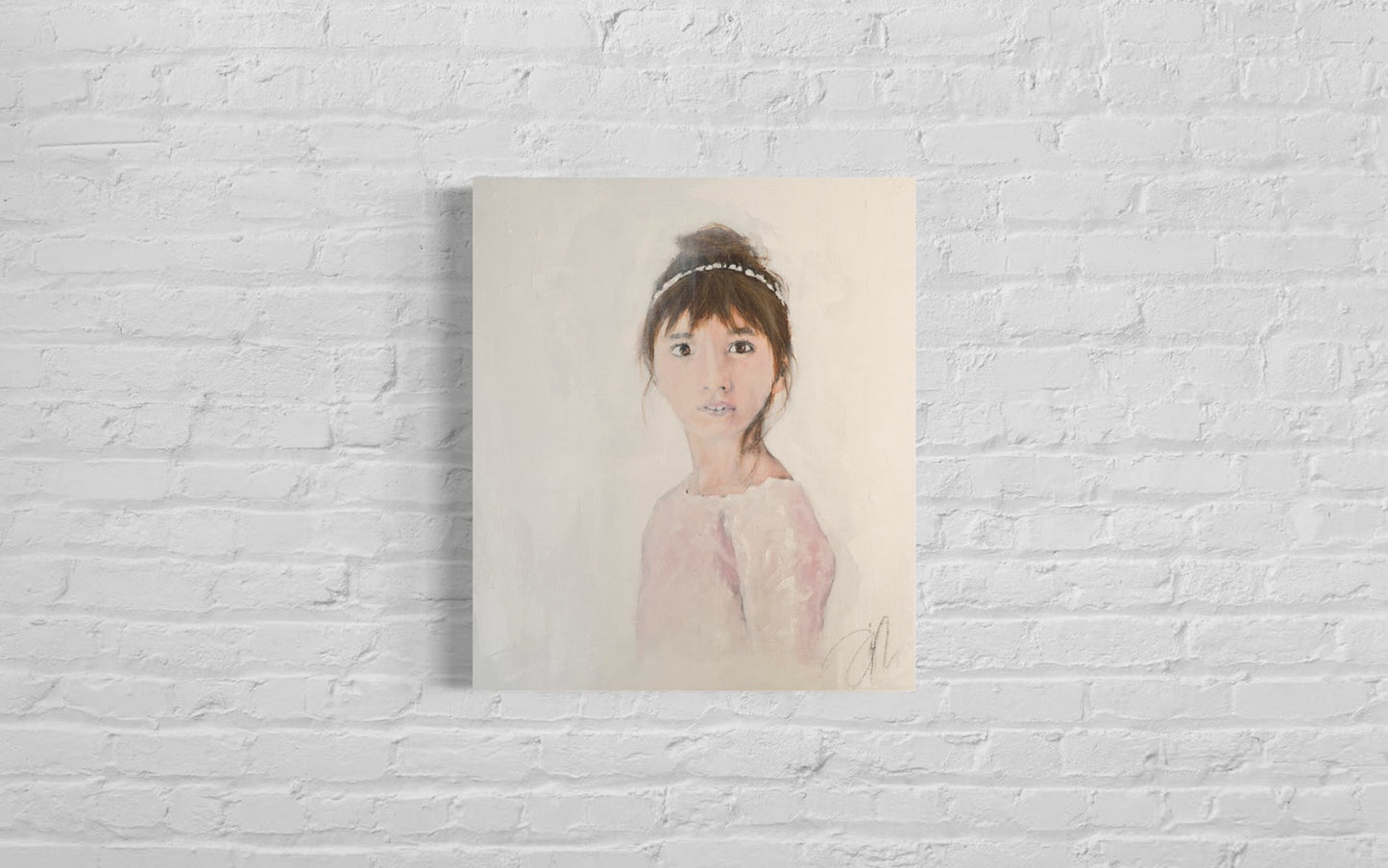 a girl contemporary painting